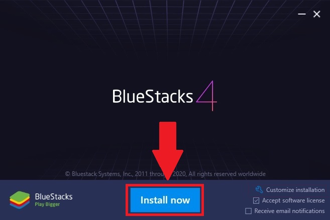 نصب بلو استکس روی کامپیوتر – BlueStacks